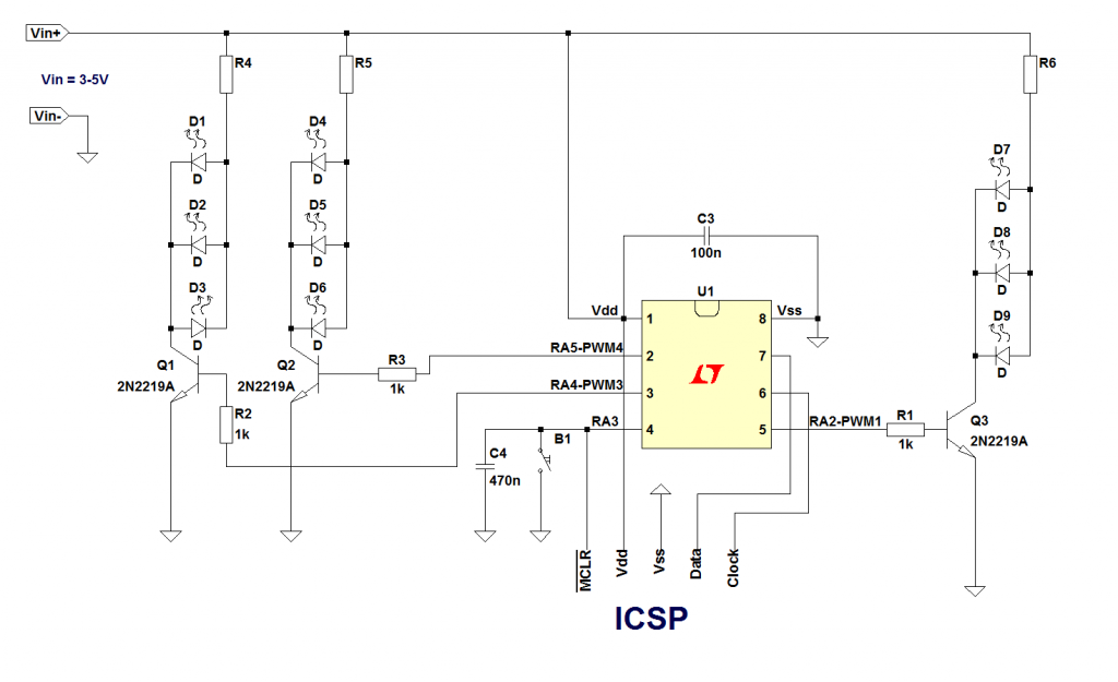 Christmas lights schematic battery powered