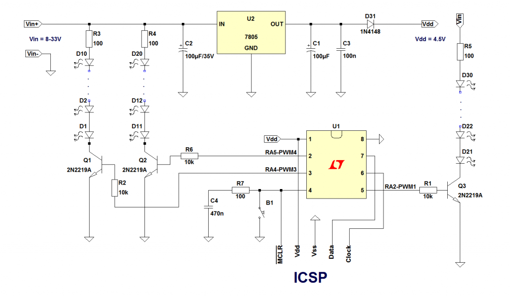 Christmas lights controller schematic